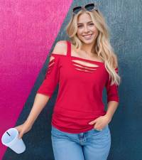 red sexy top