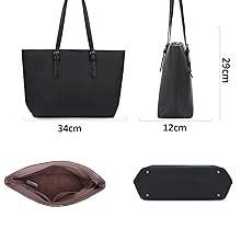 David Jones – Bolso de mano para mujer de gran formato – Bolso escolar para niña