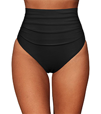 high waisted bikini bottom