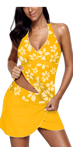 Eternatastic Women''s Retro Paisley Printed Tankini Swimsuit with Boyshorts 