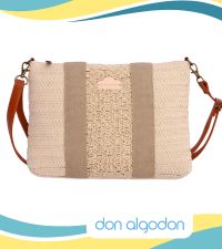  bandoleras mujer don algodon bolso cruzar crossbody bag messenger casual diario urbana amplia rafia