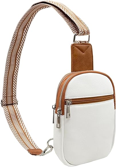 lifwimner Sling Bag,Bolso de Pecho Mujer Crossbody Cuero PU Moda Bolso Pequeño Mujer con Correa Ajustable Para Actividades Al Aire Libre Deportes