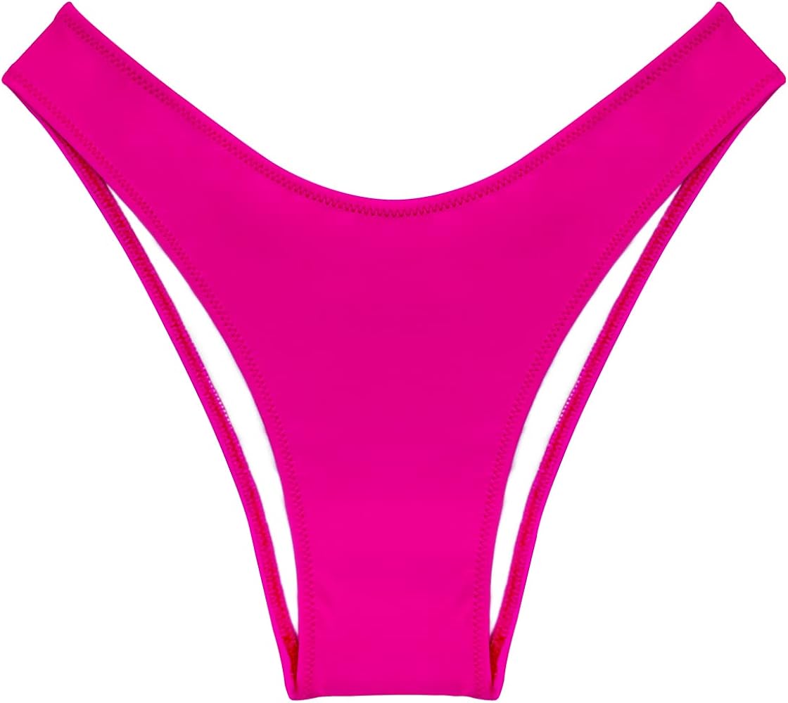 Kepblom Women's Low Rise High Cut Bikini Bottom