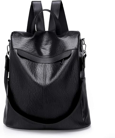 Estwell Mochila Mujer Antirrobo Impermeable Cuero Pu Bolsa de Hombro Mochila Escolar Pequeño Casual Bolso Bandolera