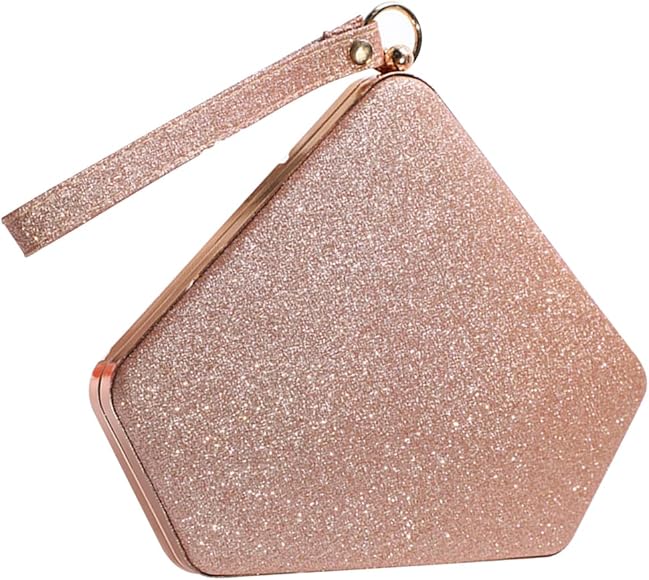 CORIOS Lentejuelas Clutch para Mujer Bolsa de Noche Bolso de Boda Lujoso Bolso de Hombro Bolsa de Cadena Pequeña Elegante Bolsos Bandolera Bolso de Fiesta Champán