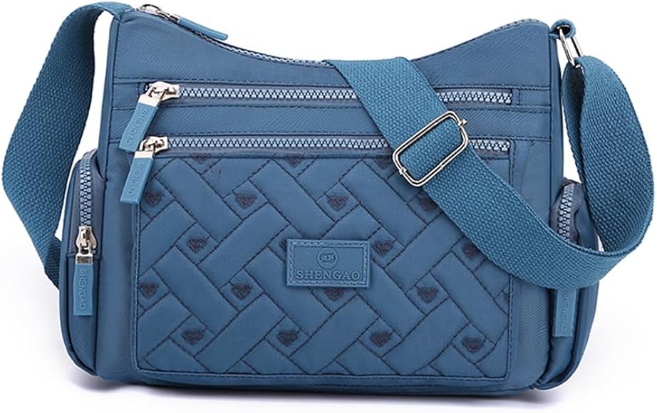 Estwell Bolso Bandolera Pequeña Mujer Bolsos de Mujer Bolso de Hombro Moda Bolso Cruzado con Múltiples Bolsillo Bolso de Mano para Mujer