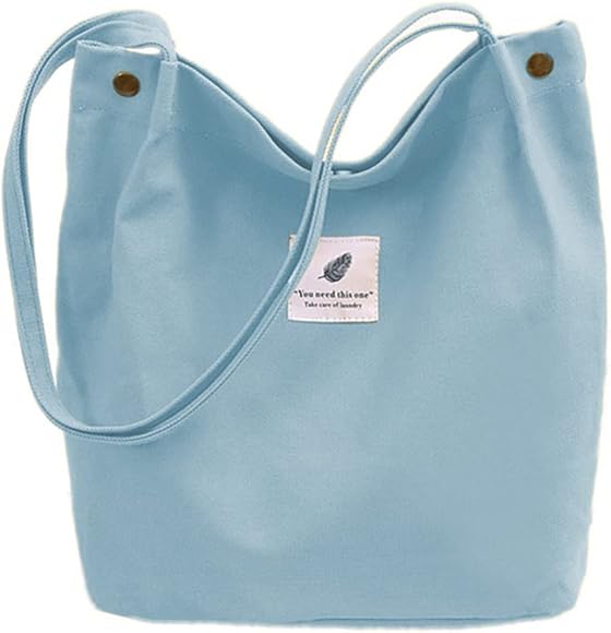 oukesin Bolso de Lona para Mujer Bolso de Hombro de Gran Capacidad Turismo Informal