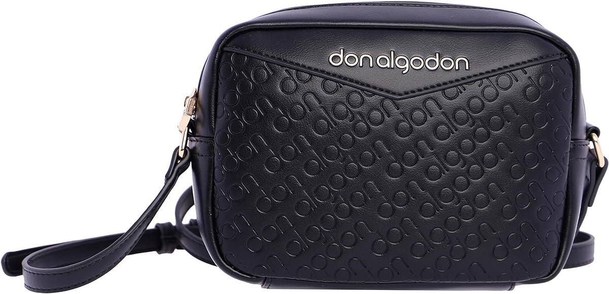 DON ALGODON, Bolso Bandolera Elegante para Mujer de Piel Vegana