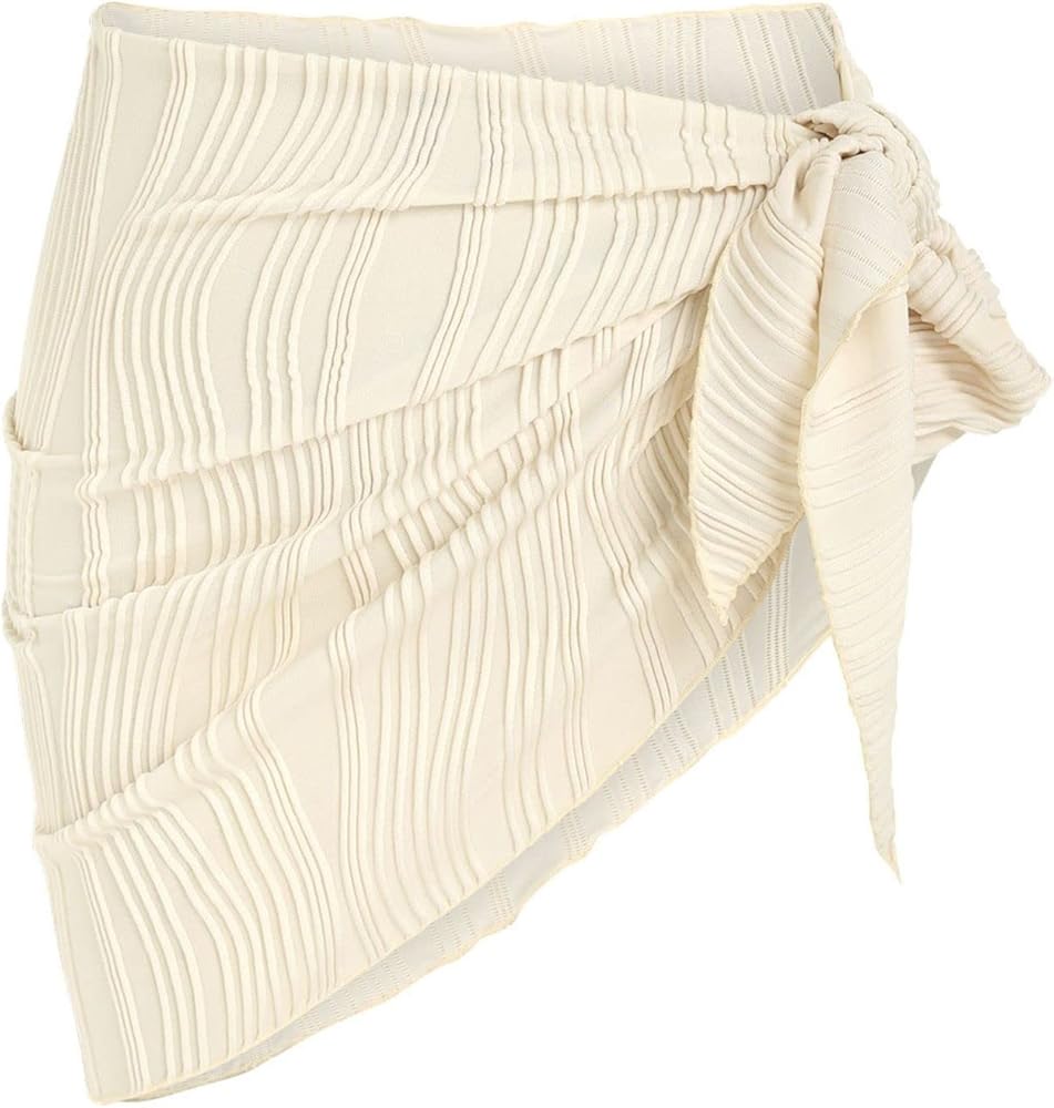 ZAFUL Women's Sarong Coverups Beach Wrap Sheer Bikini Wraps Chiffon Cover Ups for Swimwear