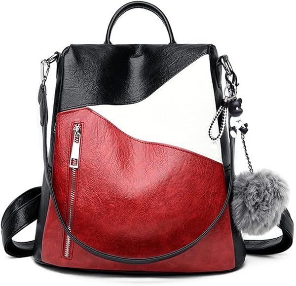 BUKESIYI Mujer Bolsos Mochila Niña Vestir Antirobo Pequeña Casual Bandolera Portatil PU Cuero Piel CCES78163