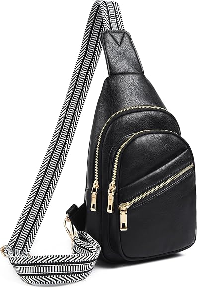 Lishang Mujer Bolsa de Pecho Moda Bolso Bandolera Mujer Piel Sling Bag Mochila Bandolera Pequeña Bolsos de Hombro Moda Crossbody Bolsa For Deportes Viajes Compras Acampar Intemperie