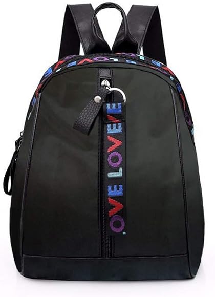 Bolsos Mochila de Mujeres Antirrobo Impermeable Nylon Pequeña Mochilas Negro Escolares Bolso Bandolera Casual para Mujer Monedero de Cuero de Viaje Tela Oxford de Bolsa de Hombro Escolar