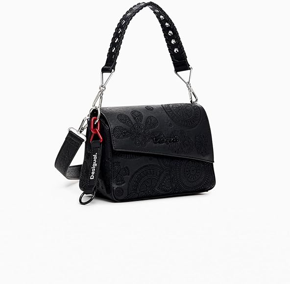 Desigual, ACCESSORIES PU HAND BAG Mujeres, Negro