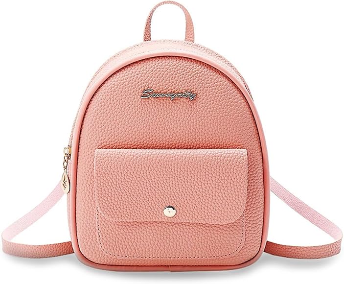 Bolsos Mochila Mujer, Antirrobo Impermeable Cuero Nylon Pequeña Mochilas Bolso Casual para Mujer de Viaje Tela Bolsa, Mujeres Urbanas Mano Compras Bolsas y Juvenil Chica Mini Bag