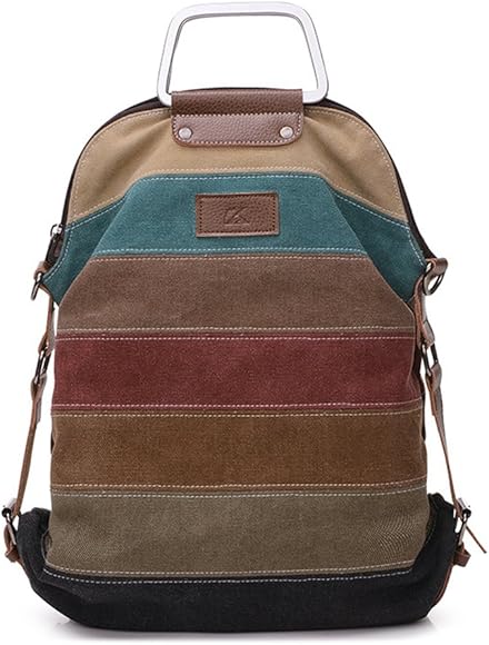 La Desire Mujeres Vintage Mochila Escolar Daypacks damas mochila casual bolso bolsos mochila Para el trabajo escolar vacaciones viajes senderismo camping actividades (Retro)