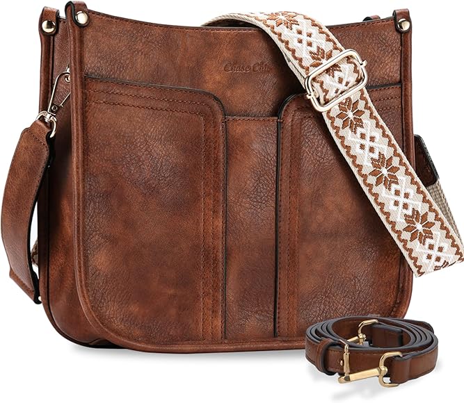 Chase Chic Bolso Mujer, Resistente Al Agua Bolso Bandolera Mujer Pu Casual Moda Mano Hombro De Mujer para Viaje Trabajo