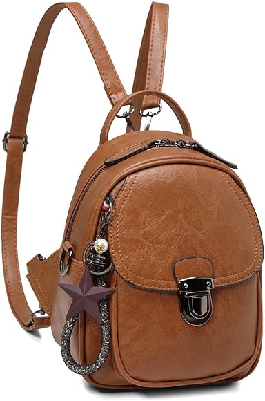 Mini Bolso Mochila Mujer, Kasgo Mochila Pequeña Mujer 3 Formas de Llevar Bolso Bandolera Mujer Mochila Antirrobo Mujer Linda Mochila Niñas Mochila Casual con Correas Desmontables para Viaje Escolar